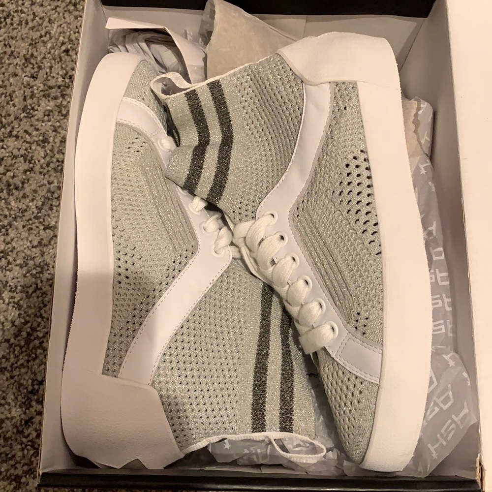 Silver sneakers
